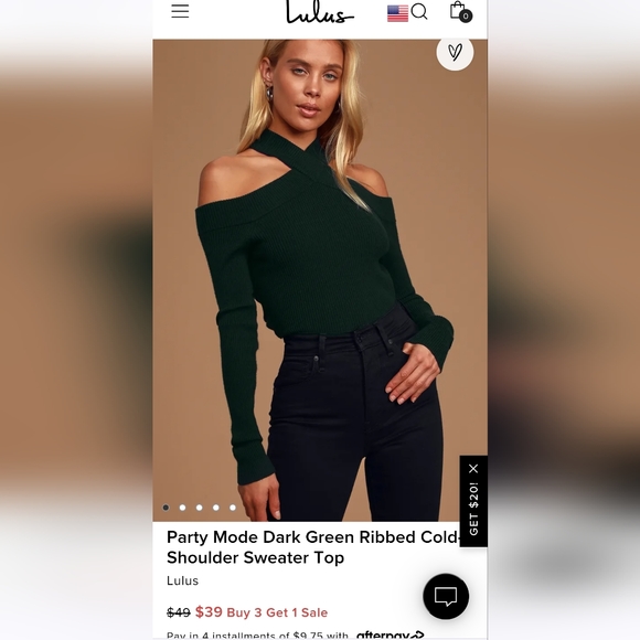 LULU'S Cold Shoulder Sweater - Picture 5 of 5